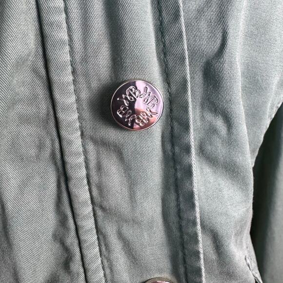 White House Black Market WHBM Pret Lace-Up Back Casual Jacket Sage Green Size 6 - Picture 8 of 8